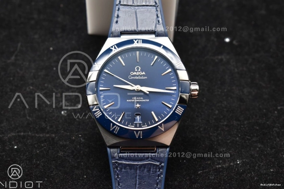 Blue SS Breathable Edition Best Ceramic Strap Super Blue Dial A8900 546 on 1:1 Constellation Gummy VSF Blue Clone 1209